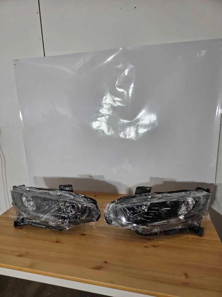 ACANII Honda Civic Projector Headlights Black Housing New - photo 2