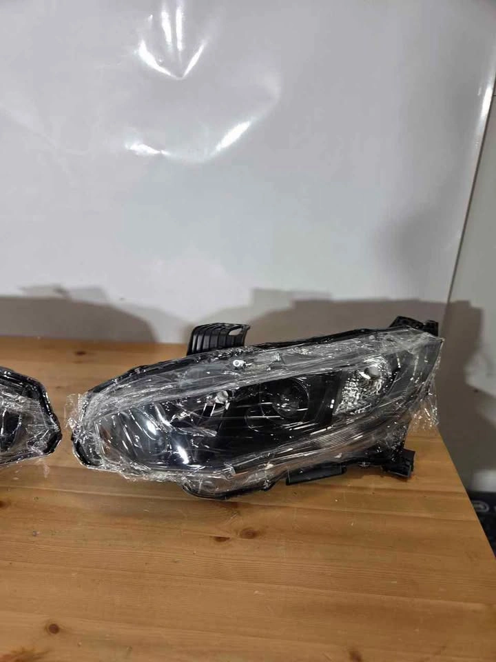 ACANII Honda Civic Projector Headlights Black Housing New - photo 3