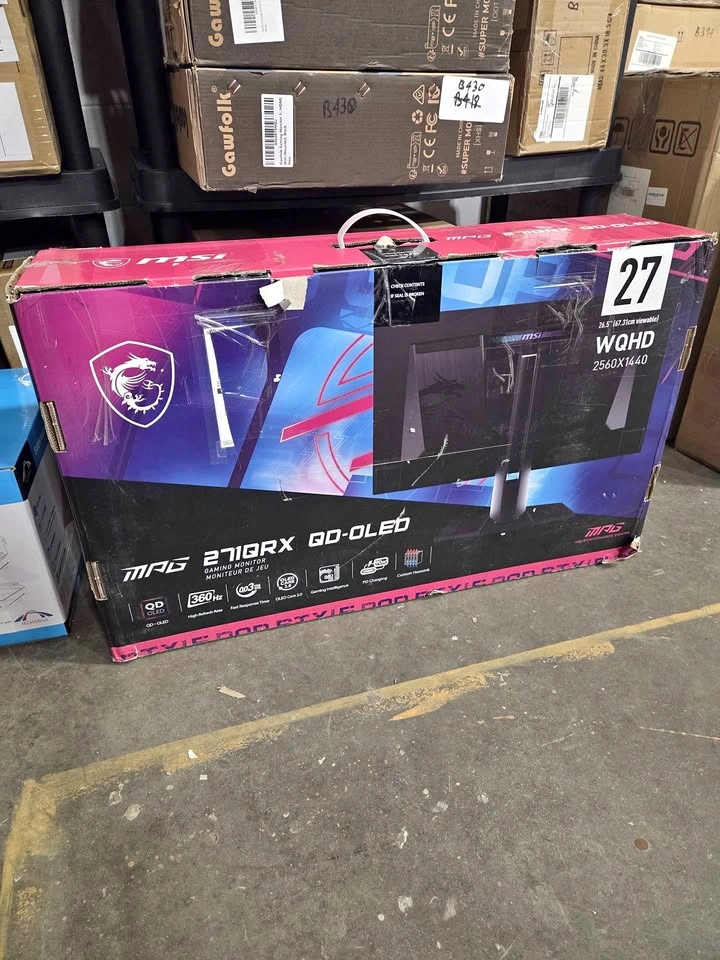 MSI MPG 271QRX 27” QD-OLED Gaming Monitor 360Hz QHD – Needs Repa