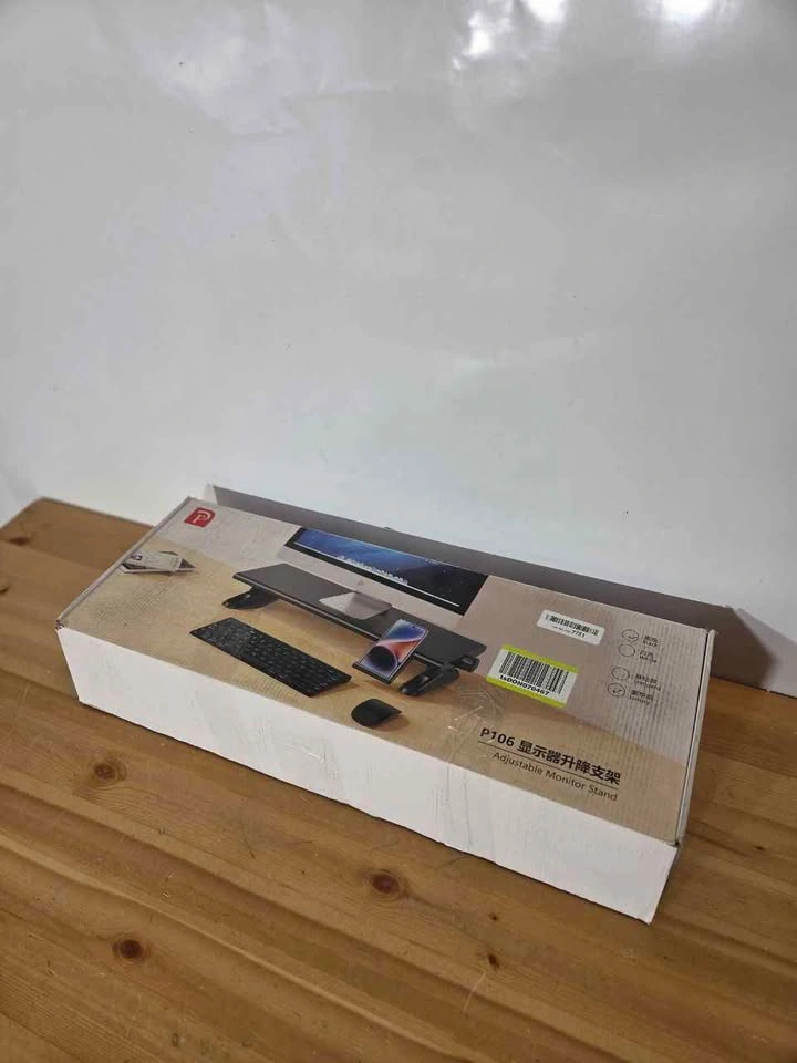 Monitor Stand Riser with USB-C Hub Adjustable, New - photo 2