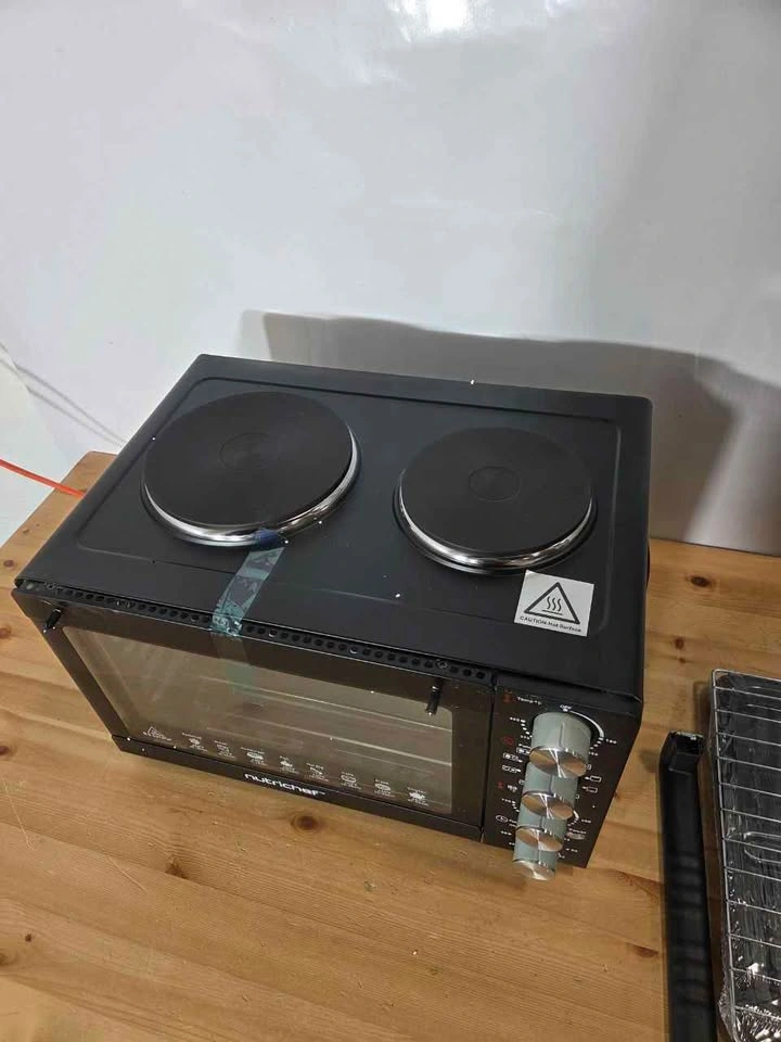 NutriChef Convection Oven Rotisserie w/ Dual Hot Plates - New - photo 4