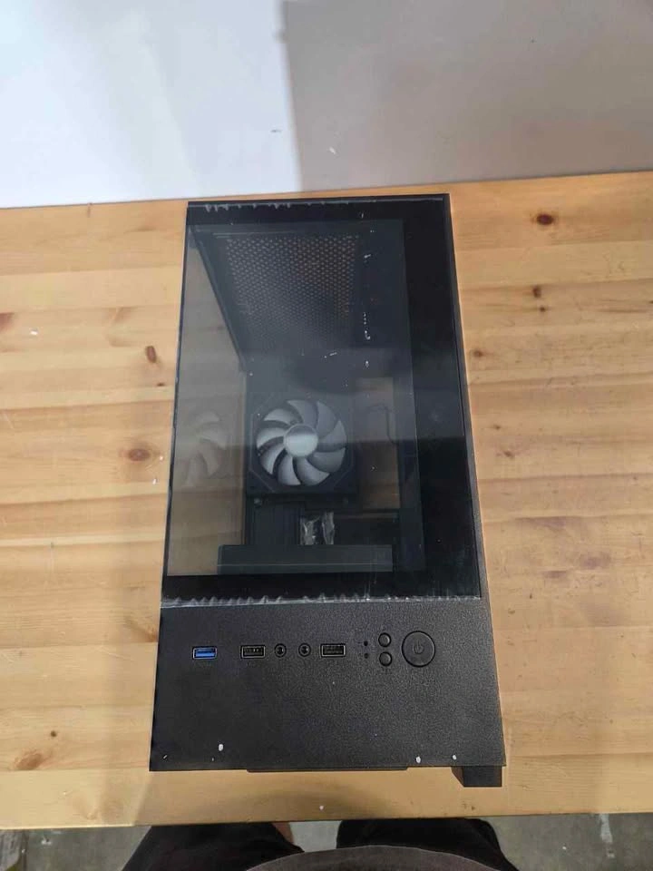 Micro ATX Gaming PC Case ARGB Fans Dual Glass, New - photo 3