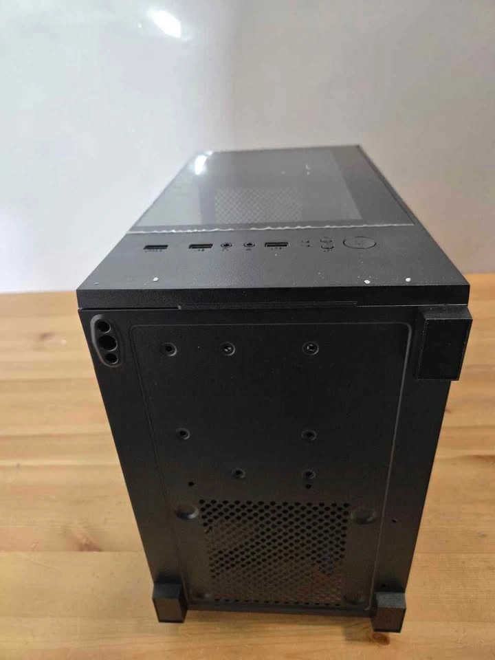 Micro ATX Gaming PC Case ARGB Fans Dual Glass, New - photo 5