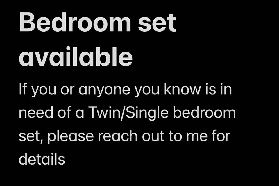 Single Twin Bedroom Set