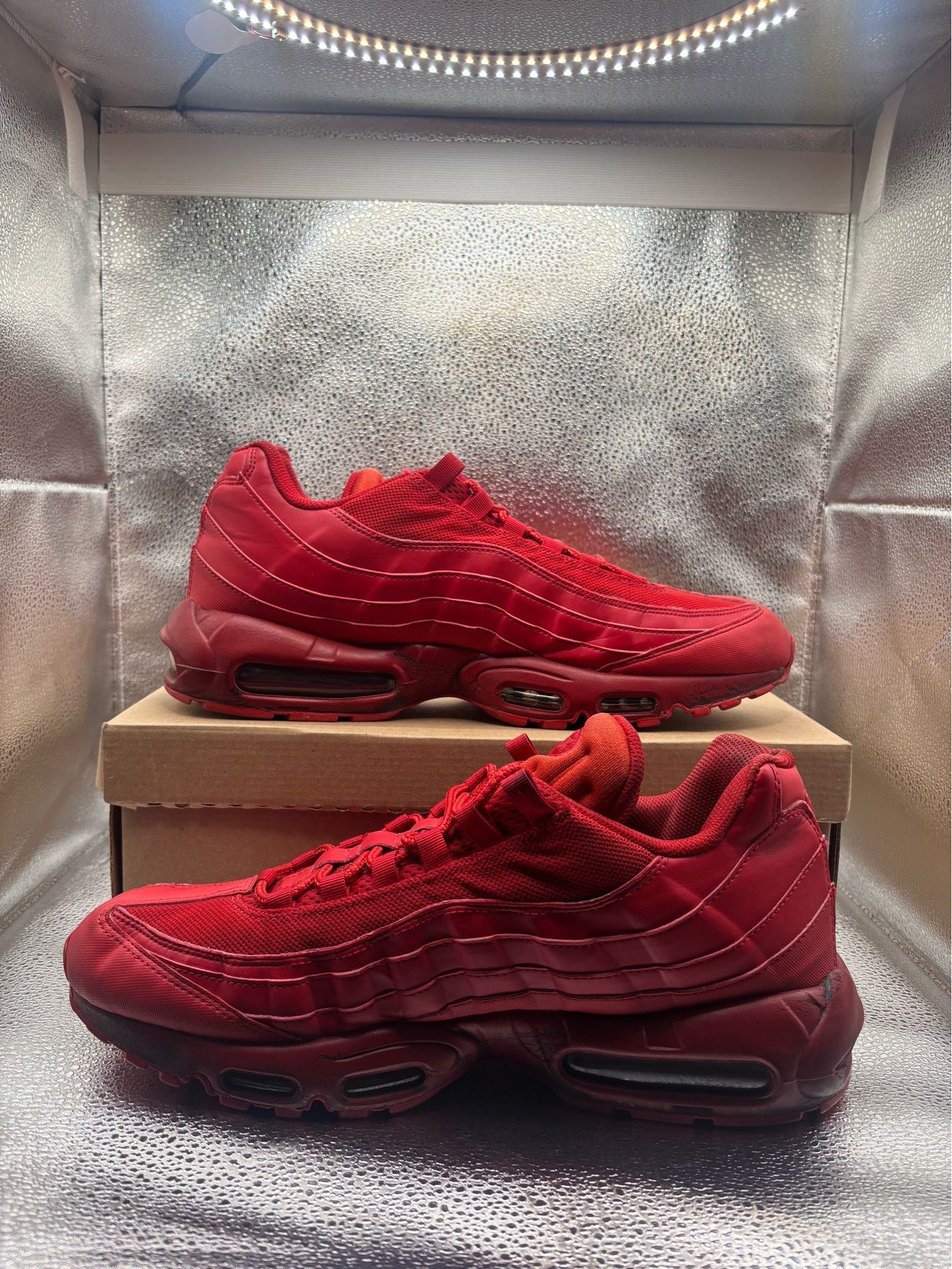 Nike Air Max 95 Triple Red - Men's Size 13 - photo 5