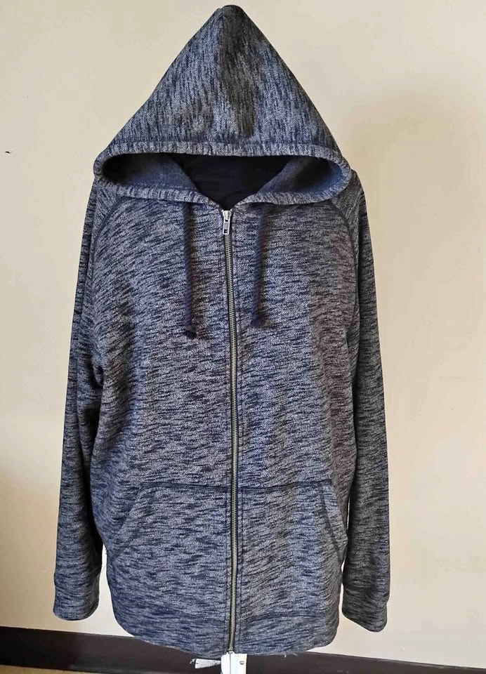 Mens Muskoka Trail Gray Black Zipper Hoodie