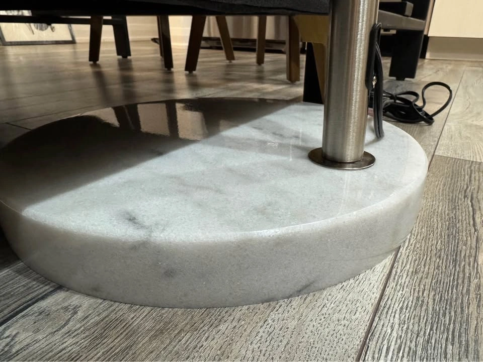 Brush Steel Arched Floor Lamp - photo 2