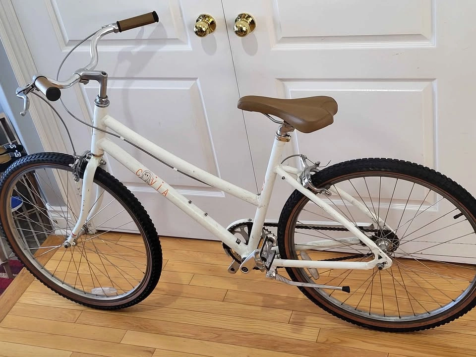 Civia Lowry 1-Speed Step-Thru Bike - Coconut White/Orange - photo 2