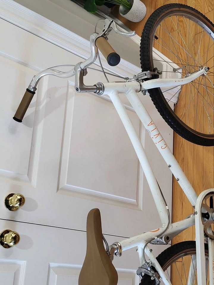 Civia Lowry 1-Speed Step-Thru Bike - Coconut White/Orange - photo 5