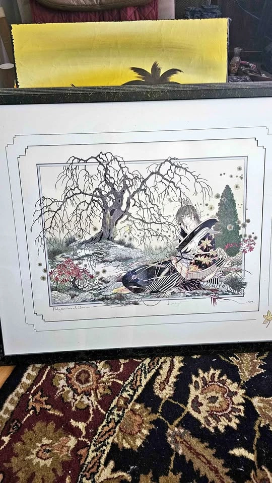 JCGuth Framed Art Print 'Floating Seed borne on the Breeze'