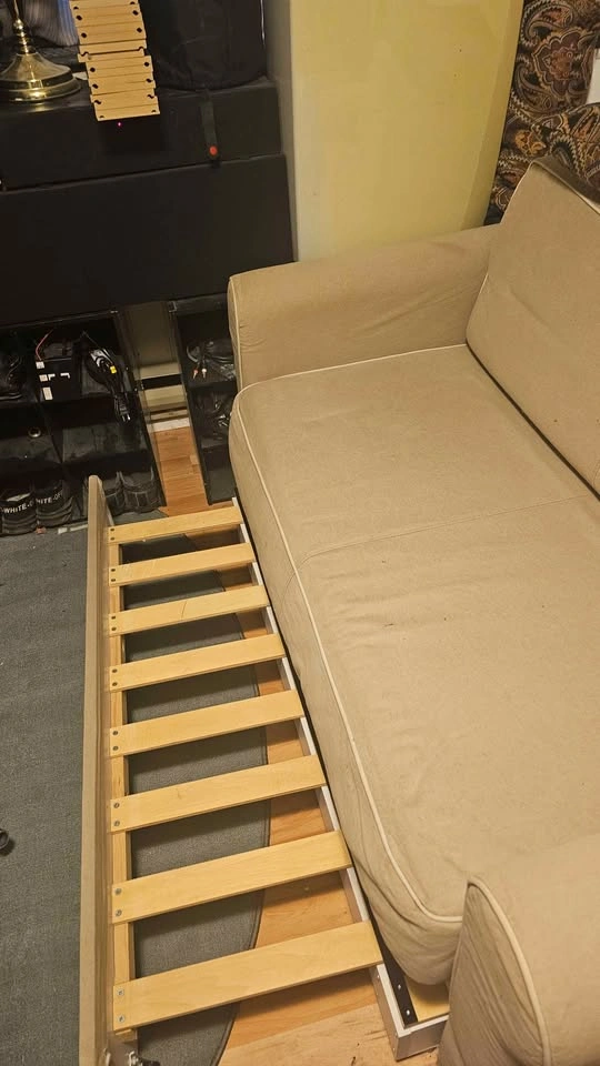 Beige Sofa Bed - photo 2