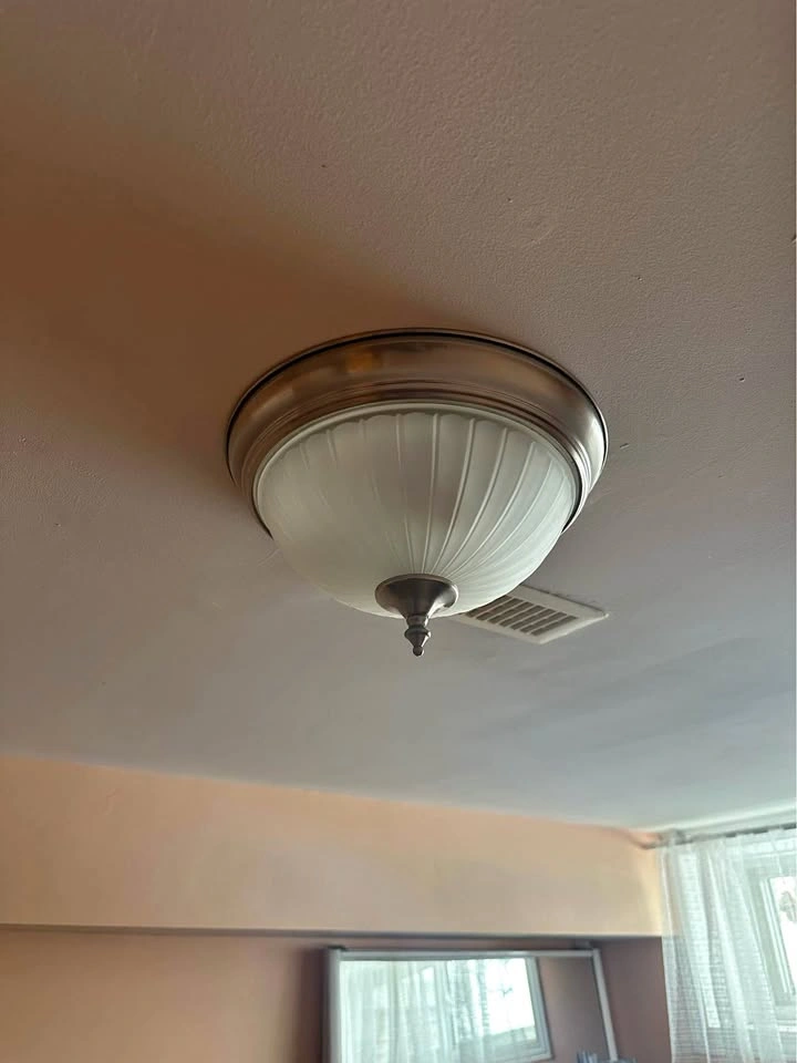 5 Nickel Flush Mount Lights