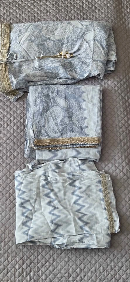Blue Paisley 3-Piece Salwar Kameez Set - photo 2