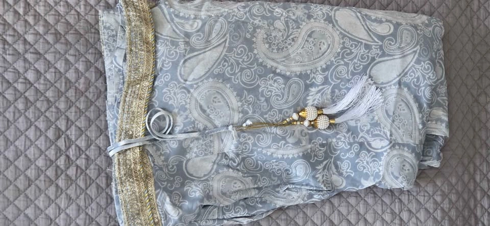 Blue Paisley 3-Piece Salwar Kameez Set - photo 3