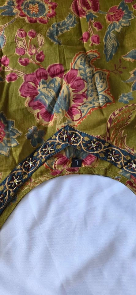 3-Piece Floral Print Kurta Set with Scarf - photo 5