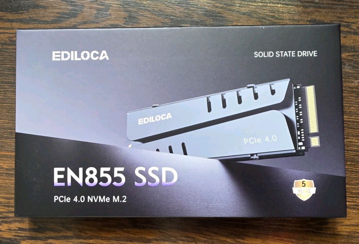 EDILOCA EN855 PCIe 4.0 NVMe M.2 Internal SSD 1TB for PS5
