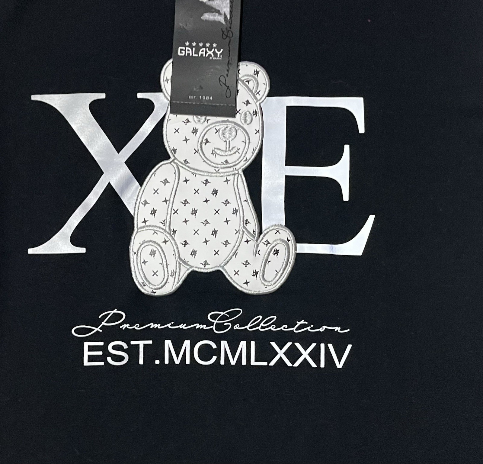 Galaxy Premium Collection Teddy Bear Graphic Tee Black Men’s S - photo 4