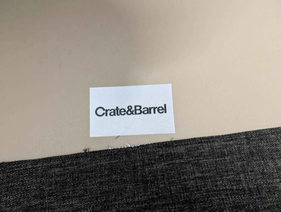 Crate & Barrel Sectional with Chaise - Truffle - photo 5