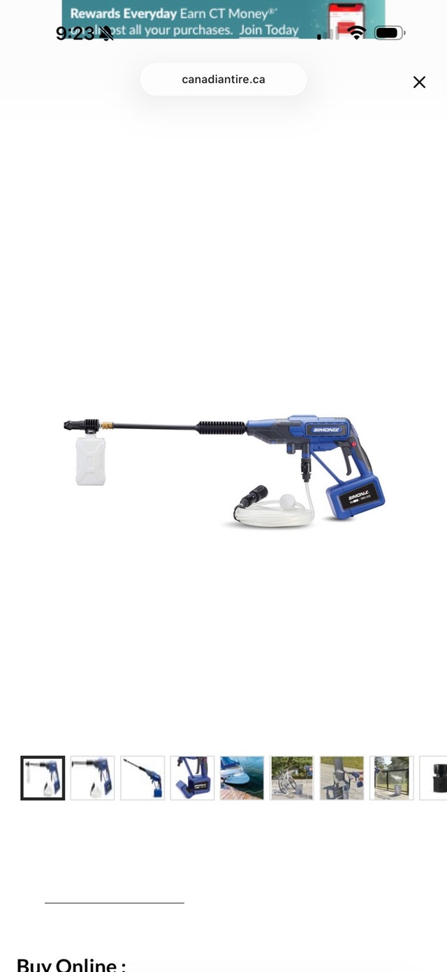 Simoniz Cordless Pressure Washer Gun - photo 4