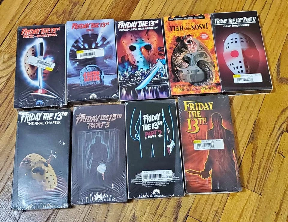 9 Friday the 13th Movies on VHS $10 each