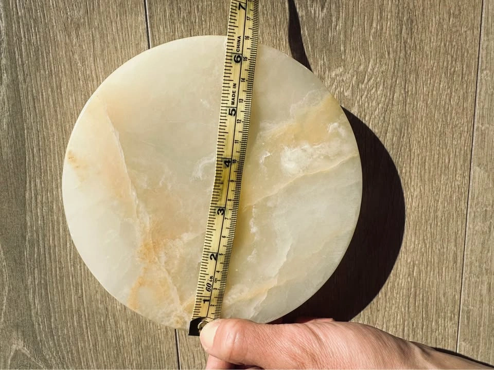 White Onyx Ring Dish | Hand-Carved Stone Bowl - photo 5