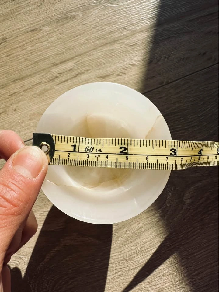 Natural Banded Onyx Stone Goblet | Hand-Carved Decorative Cup - photo 5