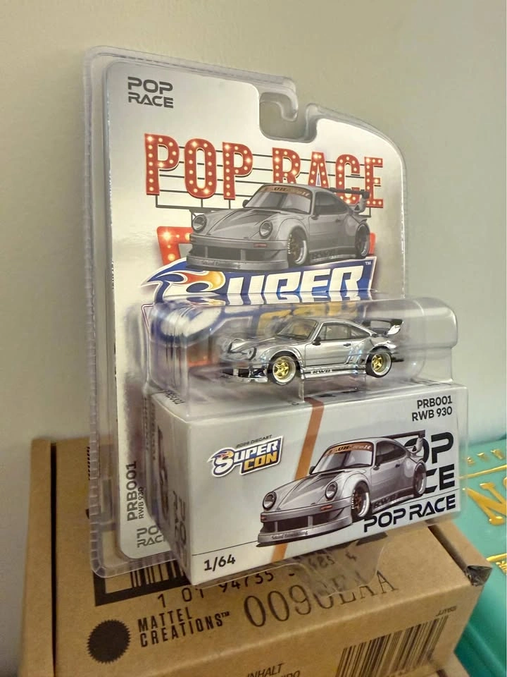 2026 Las Vegas Supercon POP RACE Porsche RWB 930 PRB001 Silver
