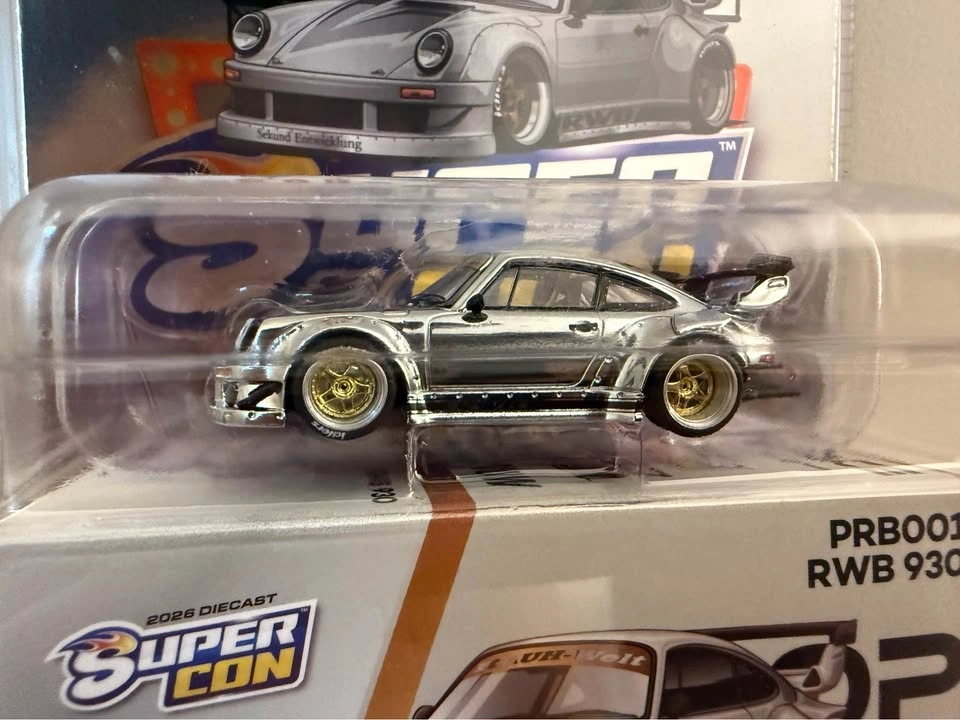 2026 Las Vegas Supercon POP RACE Porsche RWB 930 PRB001 Silver - photo 2