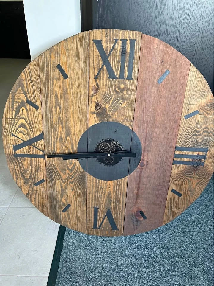 Large Wood Clock