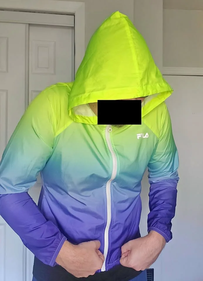 FILA Sport Windbreaker Jacket Womens M/Mens S