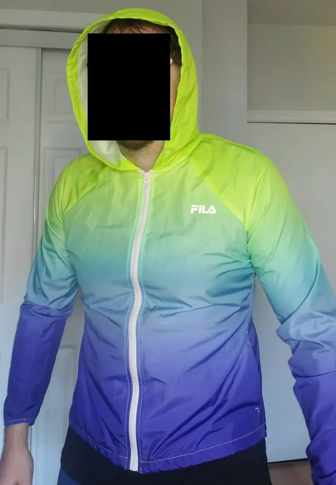 FILA Sport Windbreaker Jacket Womens M/Mens S image indicator(2)