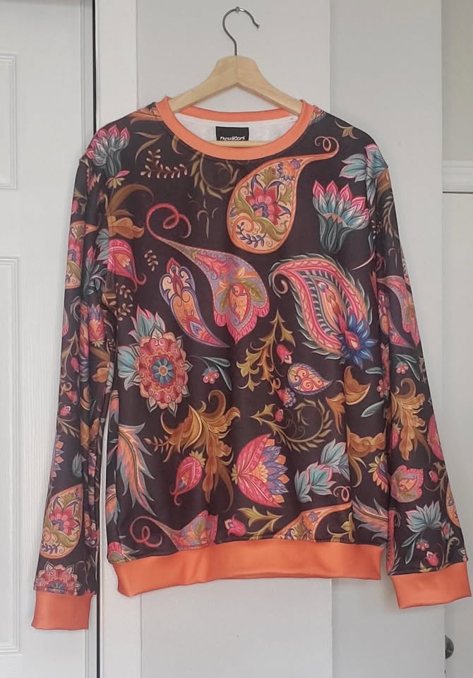 Wild Paisley Sweater Mens Medium - photo 4