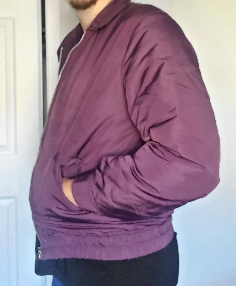 Uniqlo Purple Bomber Jacket Mens' Small