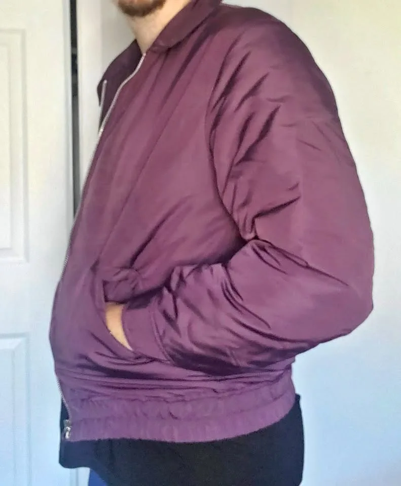 Uniqlo Purple Bomber Jacket Mens' Small