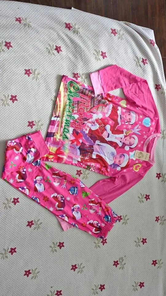K-pop Demon Hunters Christmas Pajama Set Size 10