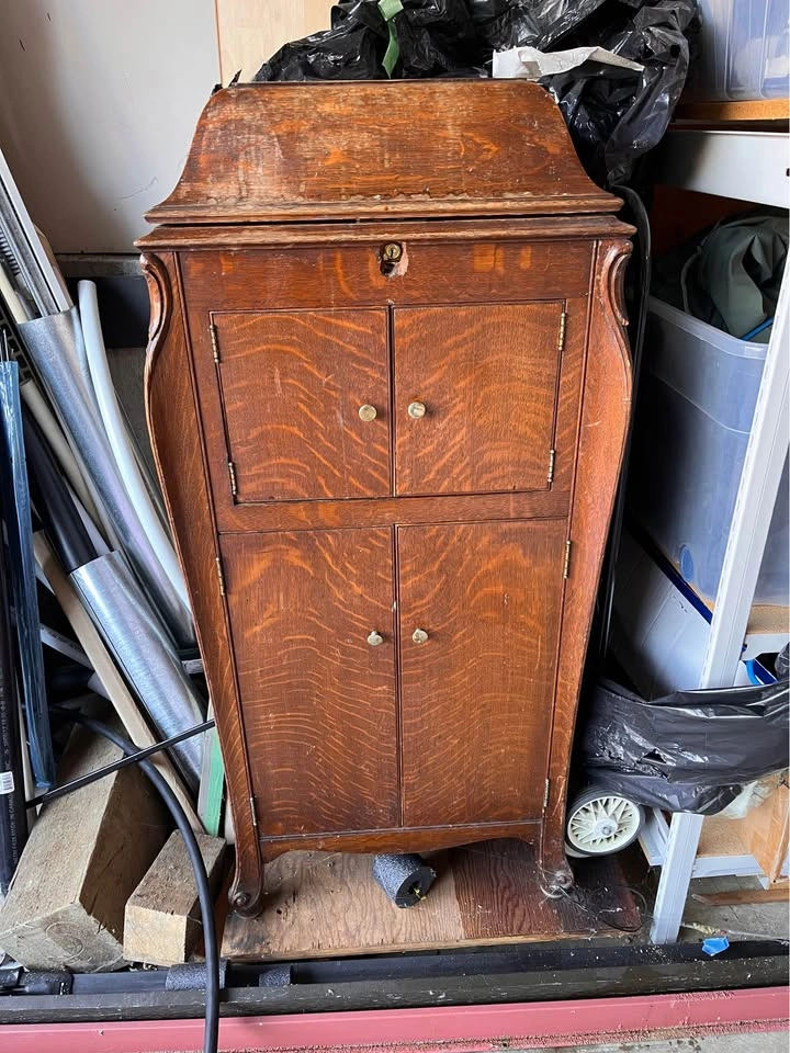Victor Victrola Record Player Cabinet - Vintage - photo 3