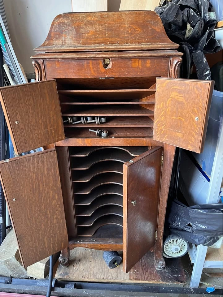 Victor Victrola Record Player Cabinet - Vintage - photo 4