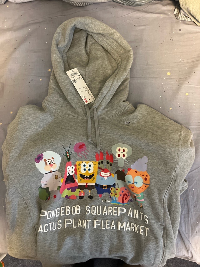 Uniqlo x SpongeBob x CPFM Hoodie - Size Small
