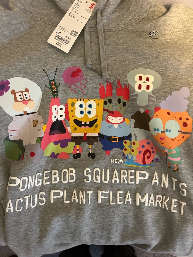 Uniqlo x SpongeBob x CPFM Hoodie - Size Small - photo 3