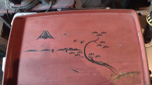 Vintage Japanese Lacquerware Tray - Showa Period