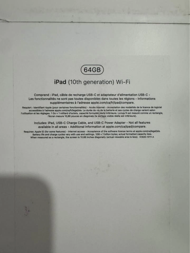 Brand new Apple iPad 10th Generation - SEALED BOX - photo 2