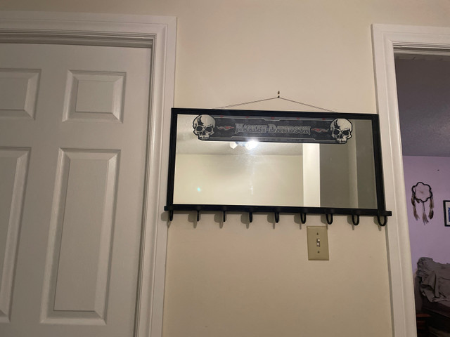 Cast iron candle mirror