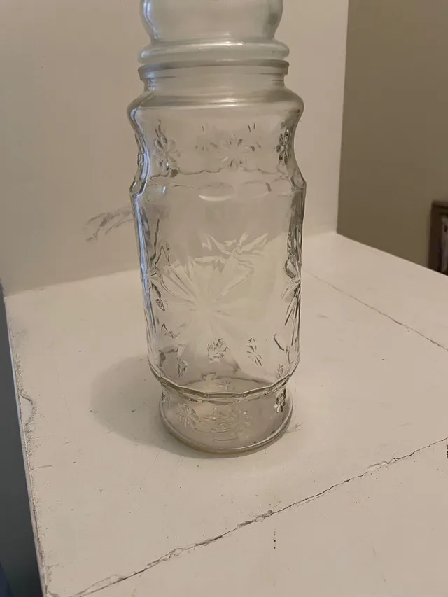 Planters peanuts 1980 glass jar thumbnail