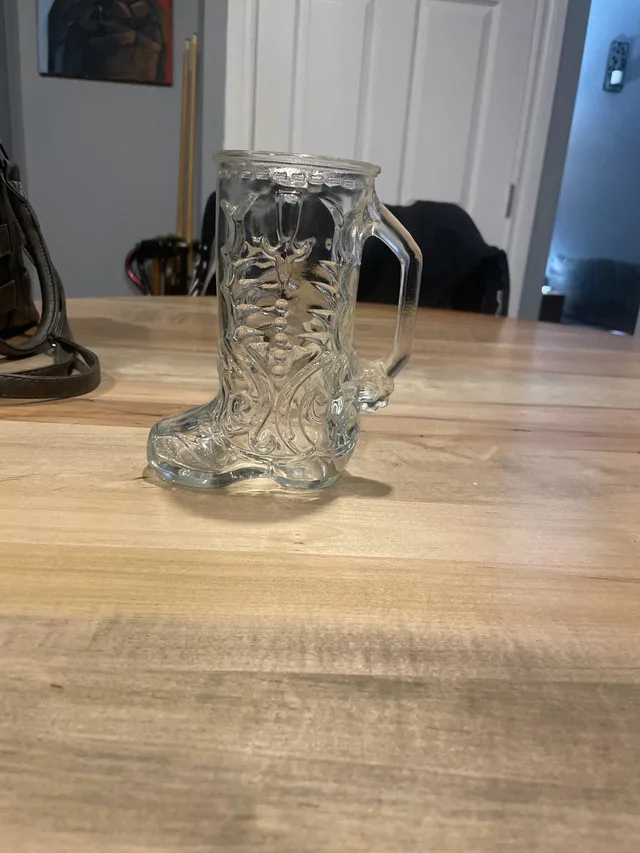 glass boot vase thumbnail