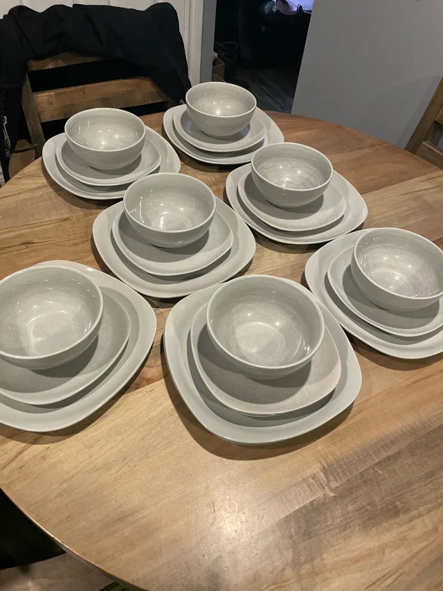 Stoneware Dishes Set For 8 thumbnail