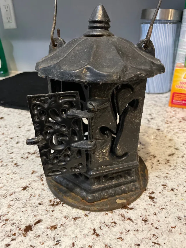 Cast Iron Hanging or Table Candle Holder thumbnail