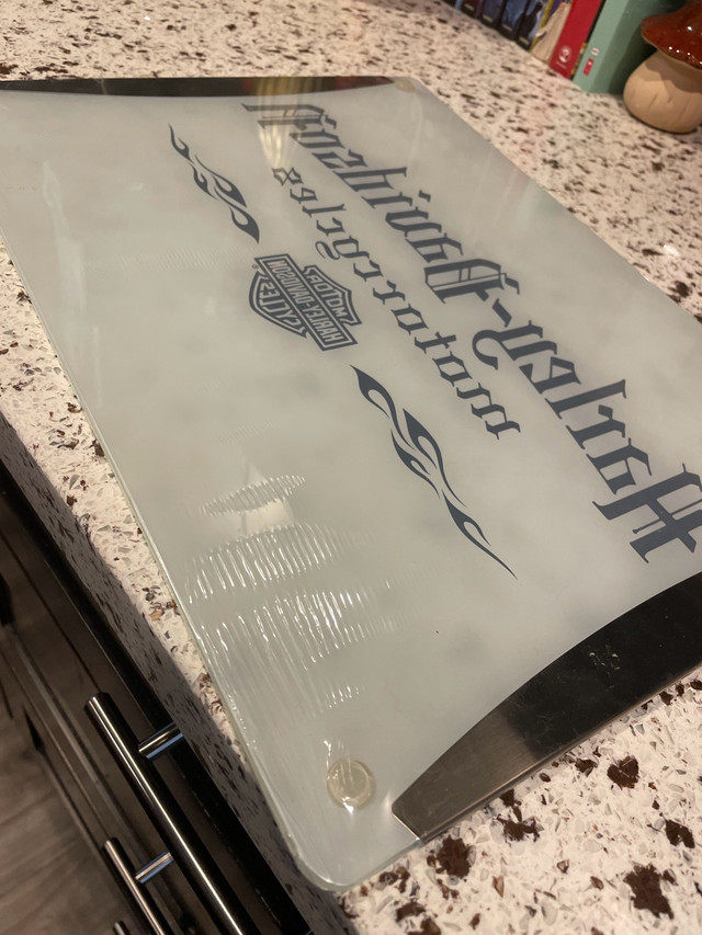 glass Harley Davidson cutting board - photo 2