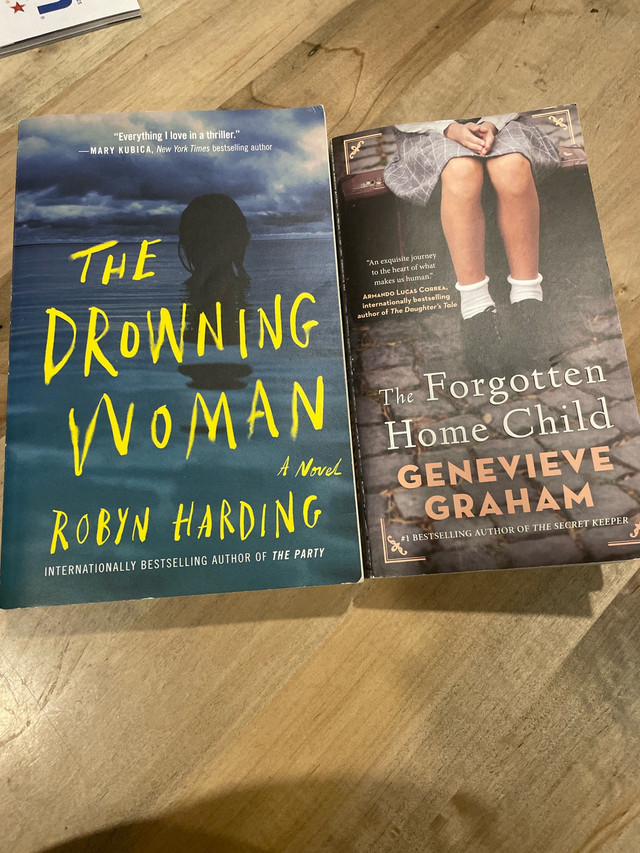 Paperback Novels: The Drowning Woman & The Forgotten Home