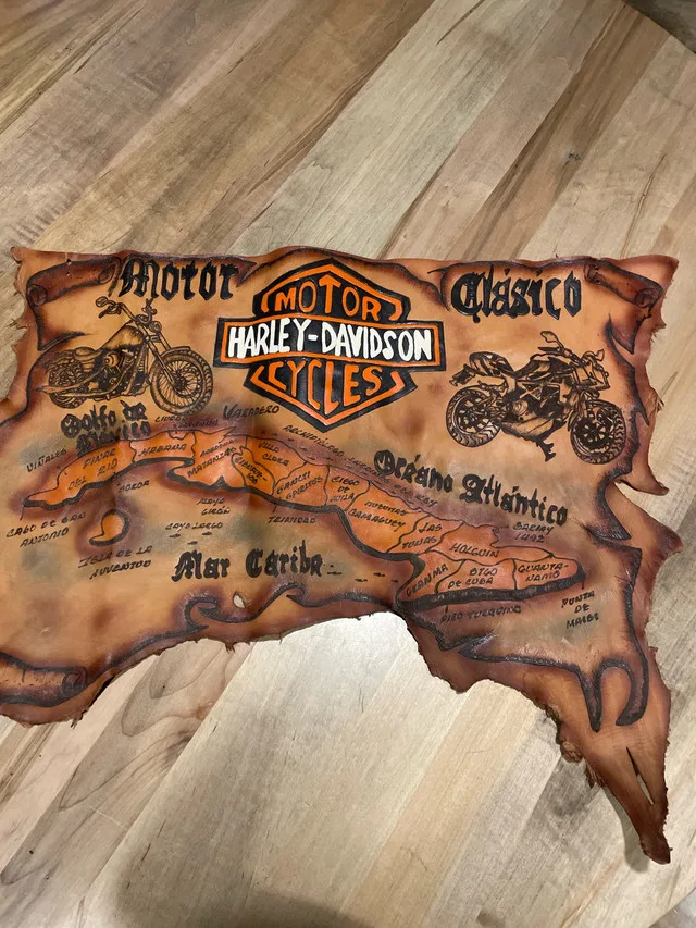 Harley Davidson Leather Map thumbnail