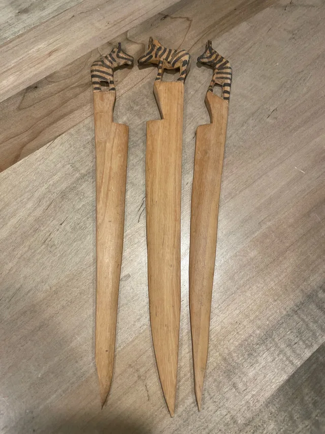 Wooden Zebra Letter Openers thumbnail
